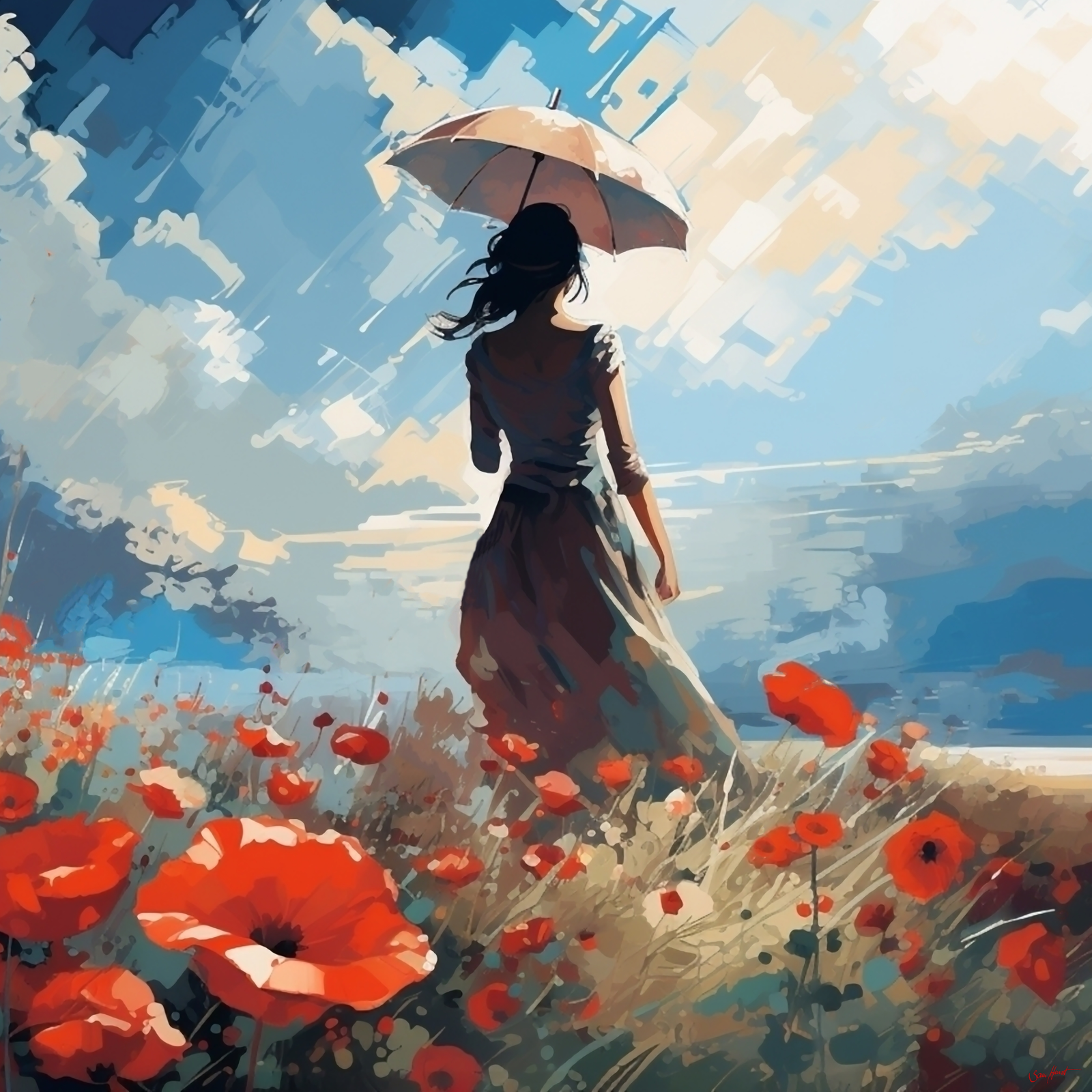 Mädchen im Regen #011