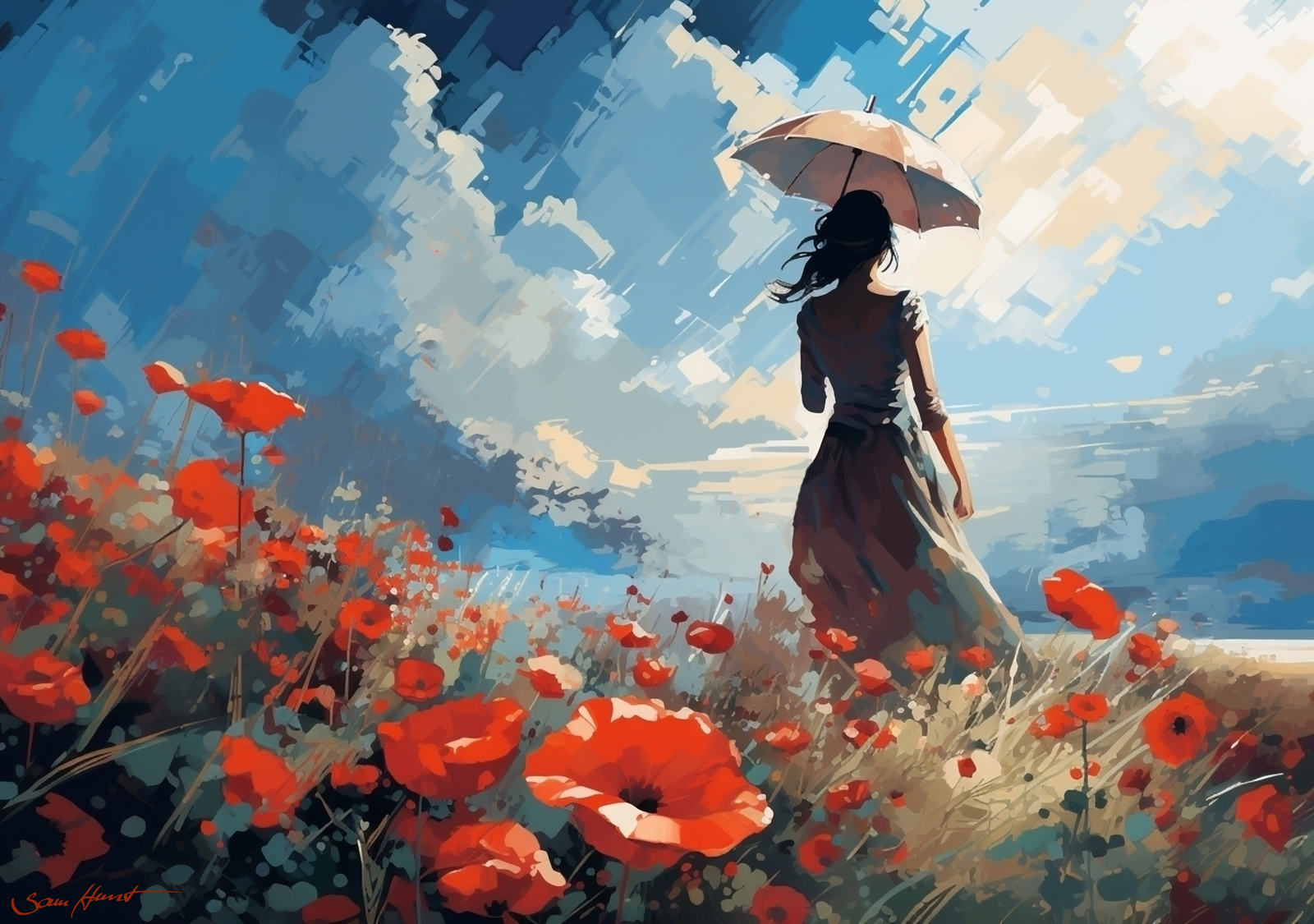 Mädchen im Regen #011