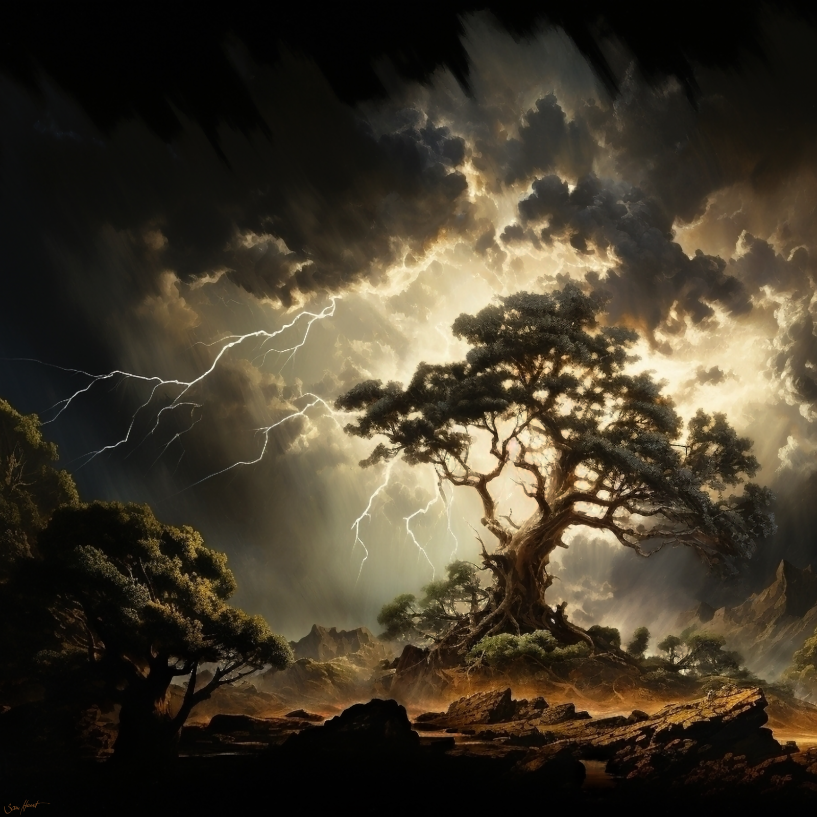 Tree In Thunderstorm #077
