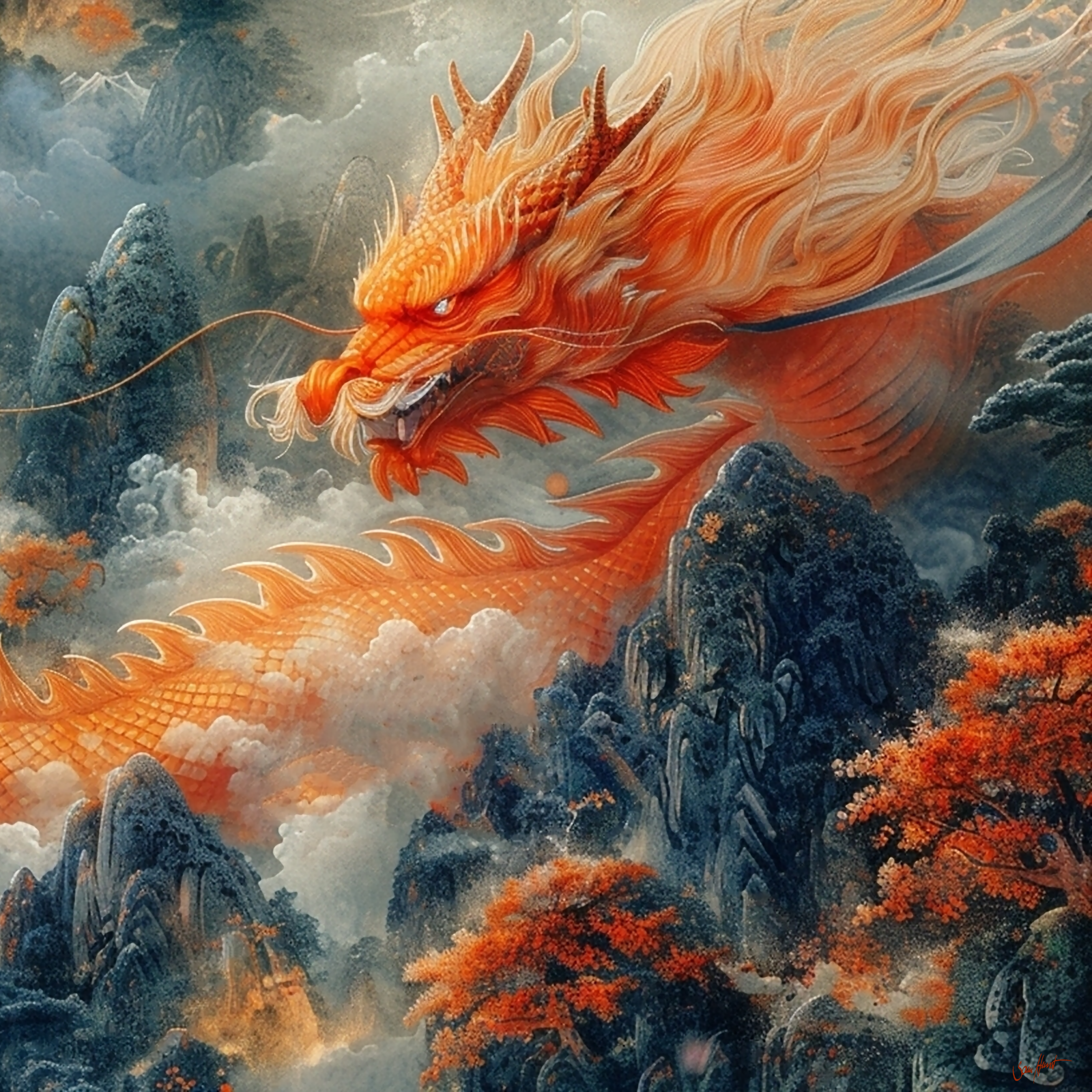 Red Asian Dragon2_ #185