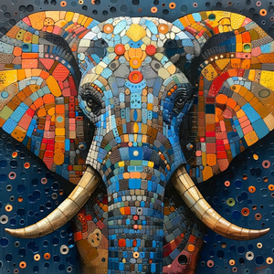 Steckbrief Elefant_Mosaik #239