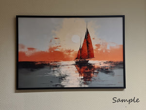 Sailboat on a stormy sea